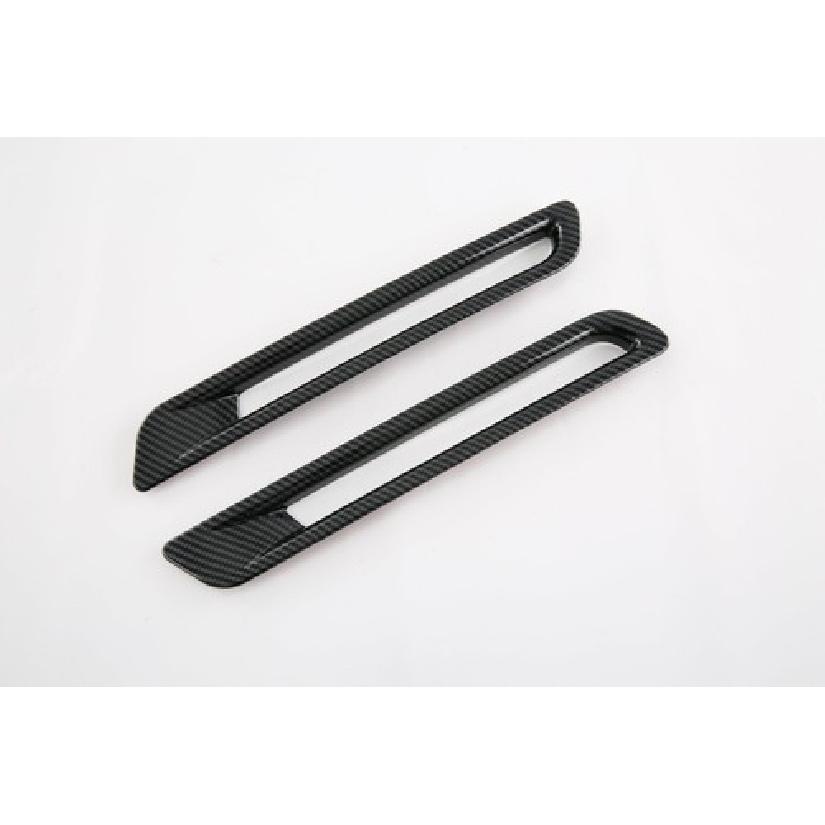 Light Lamp Rear Fog Cover Trim For - Toyota Sienna Carbon Fiber 2pcs