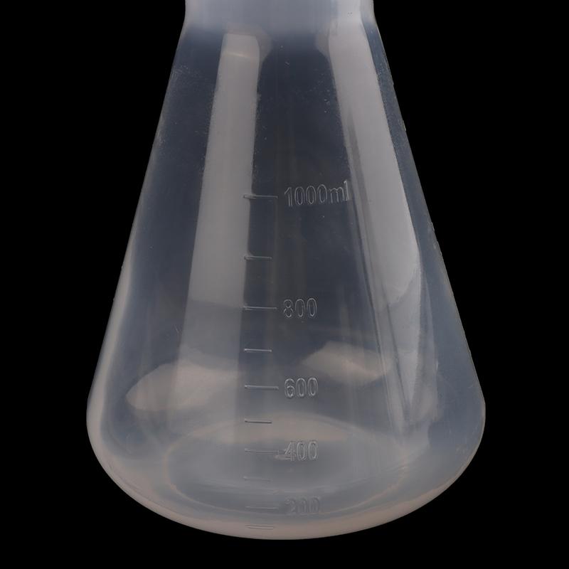 50Ml To 1000Ml Lab Plastic Erlenmeyer Flask Conical Container Bottle With Screw Cap For Laboratory Experiment