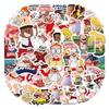 55Pcs Comics Captain Underpants Popularity Stickers Suitcase Water Cup Stationery Laptop Refrigerator Decoration Diy Decals