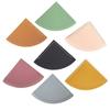 Retro Triangle Fan-Shaped PU Leather Bookmark and Book Corner Bag