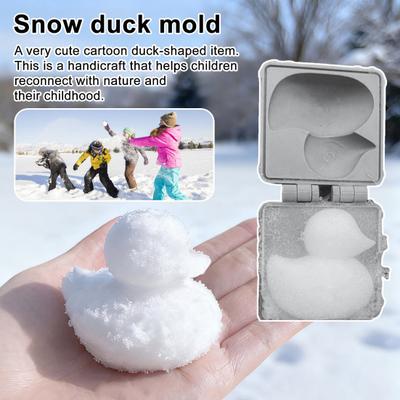 1/2/5Pcs Snow Duck Mold Snowball Maker Portable One-Hand Press Fast Snow Ball Making Tool Outdoor Winter Snow Fights Game Snow Ball Clip