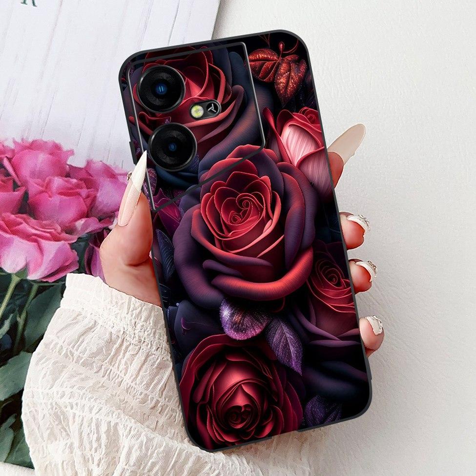 6,82'' Für Techno Pova Neo3 LH6n Rückabdeckung Für Tecno Pova Neo 3 Hülle Silikon Luxus Mode Niedliche Cartoon Katze Stoßfest Funda