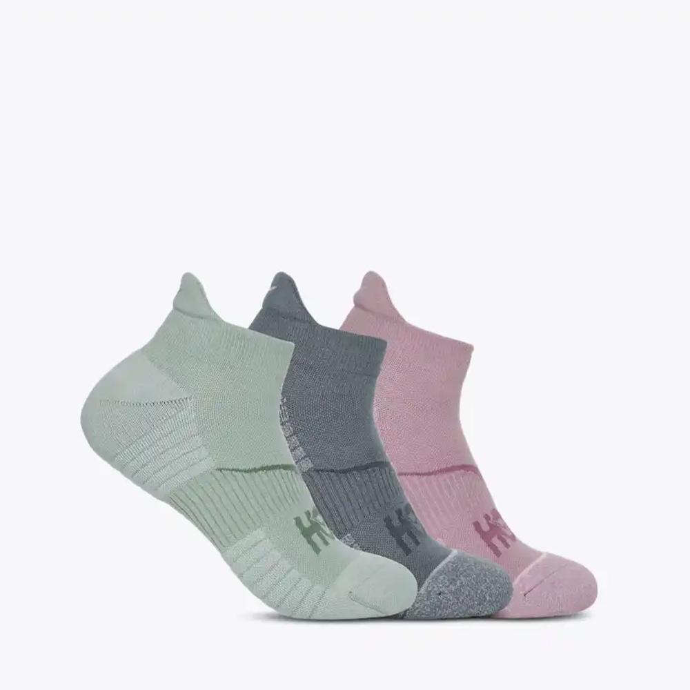 [hoka] Hoka Unisex No-Show Run Socks 3 Pack 1122930-SGSL S