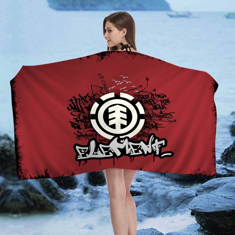 

E-Element Skateboards Boardsport Logo Bath Towel Microfiber Soft Water Absorbing For Girl Kids Decorative Cartoon Beach Towel W30*H60(CM)