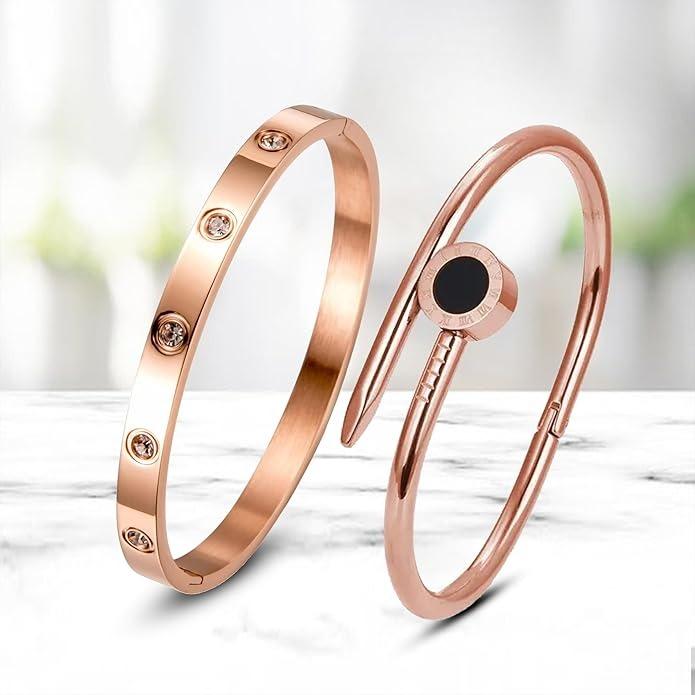 

bracelet for women Stylish Bangles for women Adjustable Anti Tarnish Bracelet for girls rose gold Kada for Women Accessories Onesize