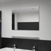 Day and Night - Day and Night Wall Mirror with Tempered Glass Shelf 80x60 Cm