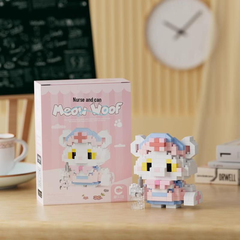 Children's Micro-Particle Building Block Animal Figurines: Creative Assembled Toys for Boys and Girls