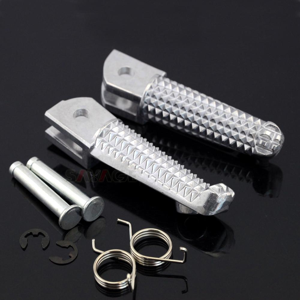 Front Footrest Foot Peg For YAMAHA YZF R125 R25 R3 MT125 MT25 MT03 MT09 FZ09 MT10 MT07 FZ6 XJ6 Motorcycle Rider Foot Rests Pedal
