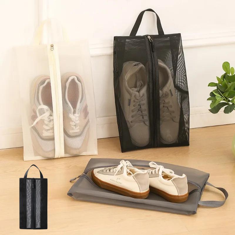 Shoe Storage Bag Household Foldable Portable Season Boots Protective Travel Essentials Covers Waterproof Shoes Organizer Bag
