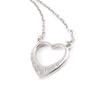 Les Trésors De Lily [J0866] - White 'Love' Silver Necklace