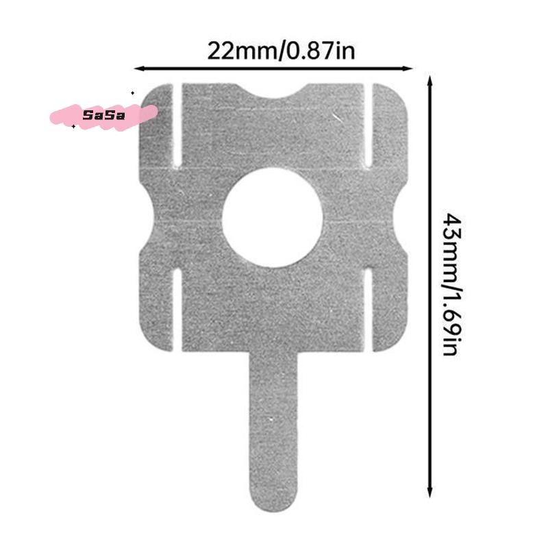 30Pcs 18650 Lithium Battery Nickel Sheets for Spot Welding Machine Polygonal Connection Sheets for Battery Pack
