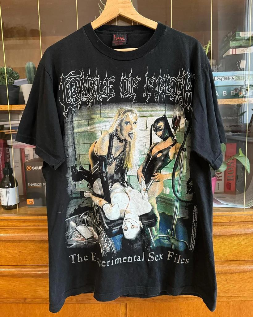 Vintage Cradle Of Filth "Experimental" T-T-Shirt Tee Reprint