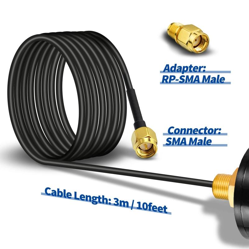 4G LTE Outdoor SMA Male Plug Antenna Supplies for GSM Alarm System 4G LTE Router 600-6000mHz 5dBi Antenna