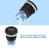 12V Waterproof Car Engine Start Push Button   Ignition Starter Black Zinc Aluminium Alloy