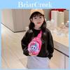 Cartoon Labubu Kids Chest Bag With Polyester Lining For Kindergarten Girls And Boys