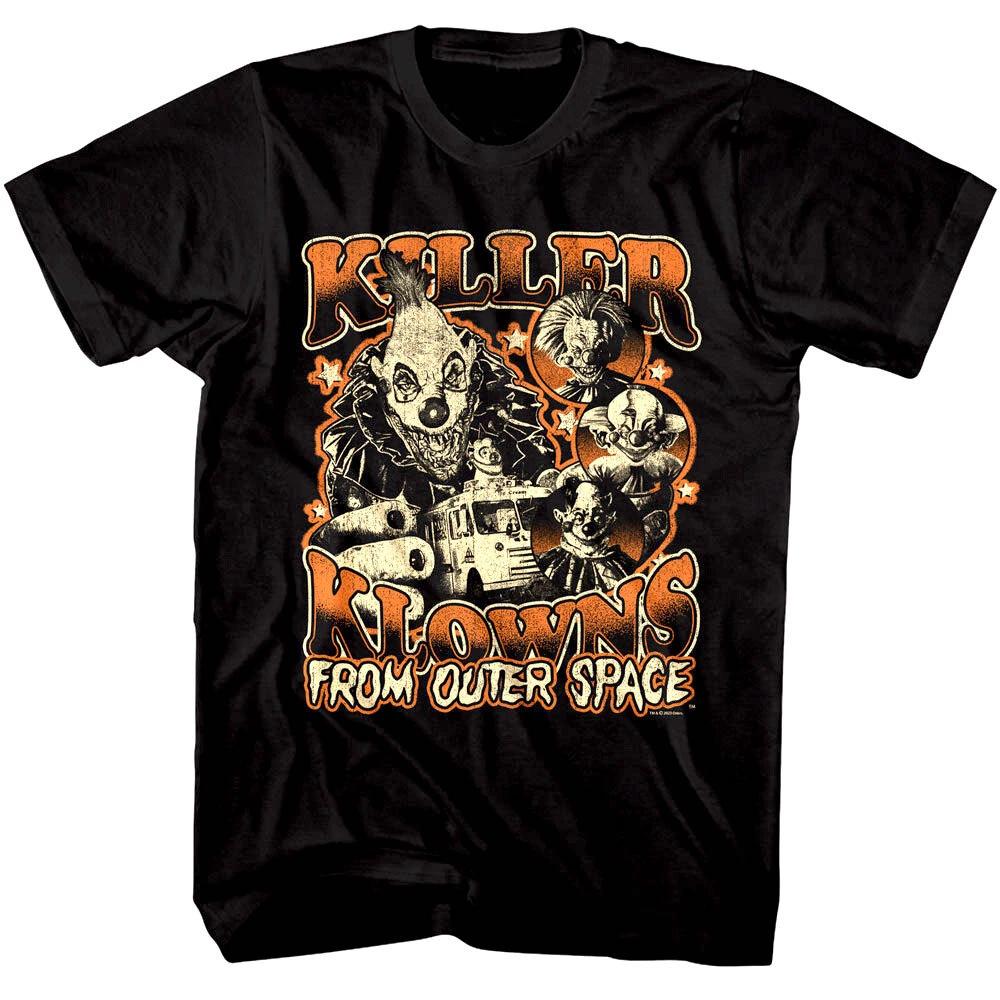 Killer Klowns Orange Flavor Men s T Shirt Clowns Collage Outer Space Sci-Fi S