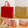 Waterproof Embossed Non-woven Fabric Grocery Bag Film Coated Laser Bag Takeaway Bag Shopping Pouch Eco Bag Shopping Bags