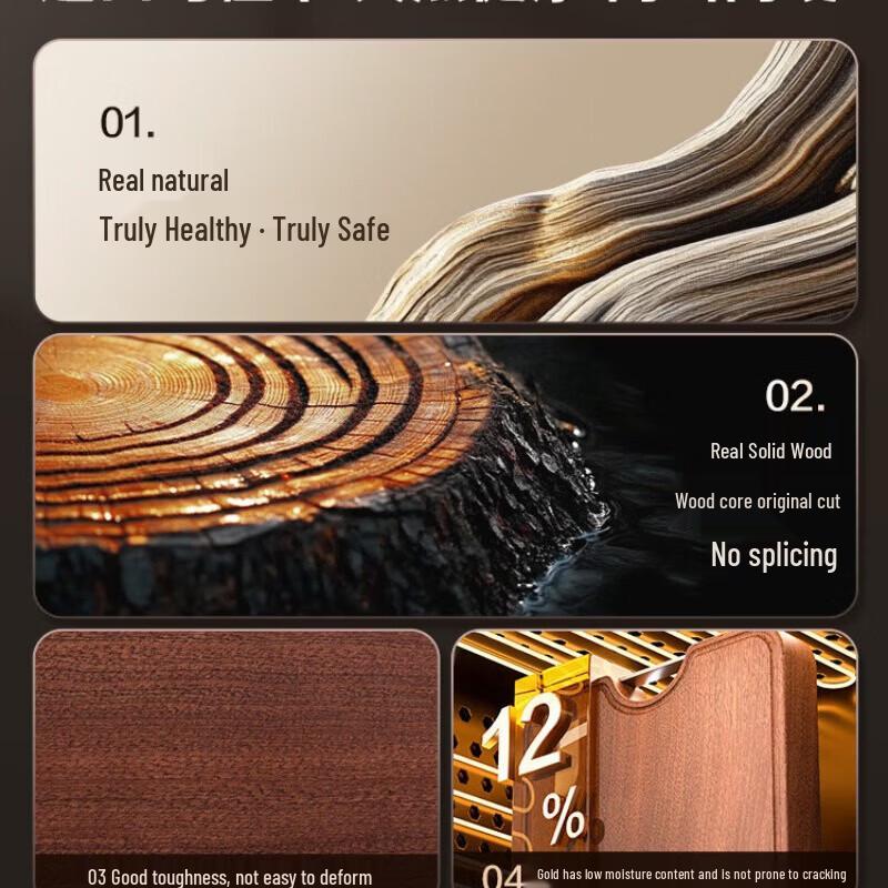 

Cooker King/Supor Solid Wenge Wood Chopping Board