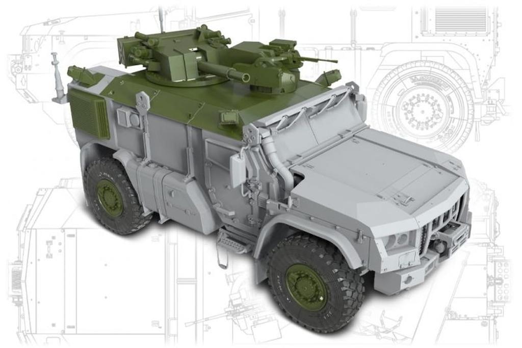 Miniarm Modern Russian 82mm Mortar 2S41 Drok 2024 Model Conversion Set Plastic Model Parts B35282 1/35 Self-Propelled (for Zvezda) (Military Vehicle)