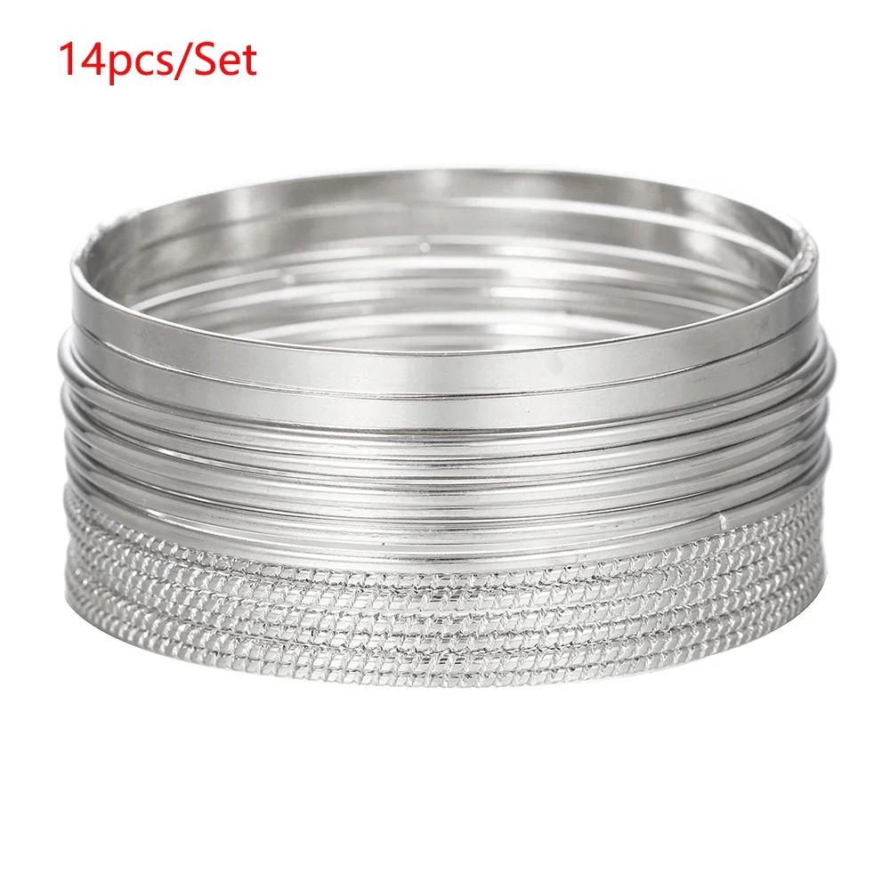 New Fashion Boho Punk 10Pcs/Sets Cuff Bracelets & Bangles For Women Love Pulseiras Bangle Set Feminina Jewelry Charm Gifts