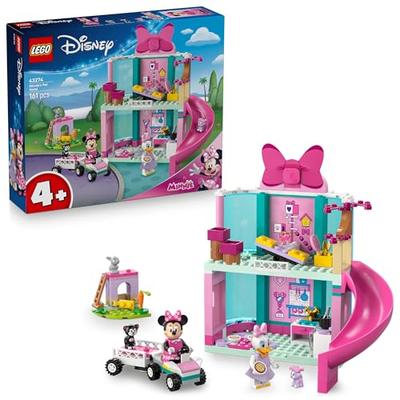 LEGO Disney Minnie's Pet Hotel Toy, Birthday Gift, Educational Building Blocks, Pretend Play for Boys and Girls Ages 4, 5, and 6, Animals and Creature