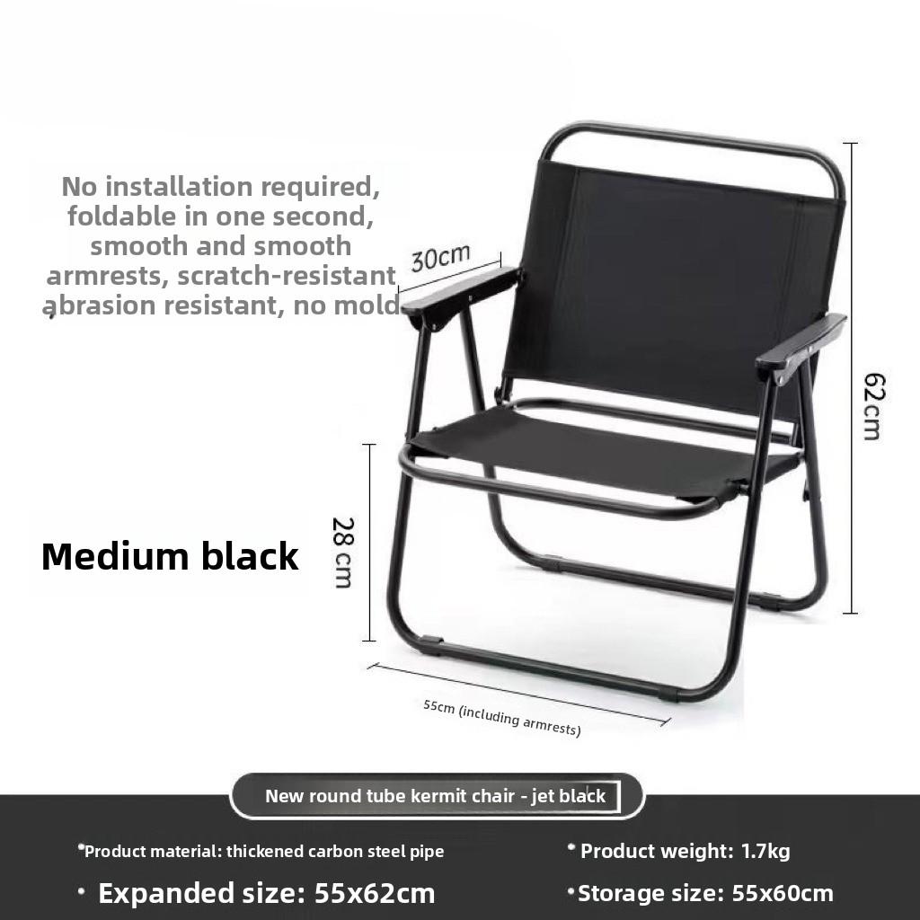 Ultralight Aluminum Folding Camping Chair (Kermit Style) | Portable & Durable Outdoor Leisure Chair for Hiking, Picnic & Fishing