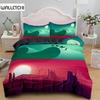 Fantasy Night King Queen Duvet Cover Magical Sky Scenery Bedding Set for Kids Teen Adult Starry View Soft Polyester Quilt Cover