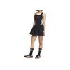 Adidas Originals Bubble Dress Comfortable Casual Simple Versatile Sleeveless Dress Women Dresses Black KE5074