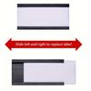 Magnetic Label Holders with Magnets Magnetic Data Card Holders with Clear Plastic Protectors for Metal Shelf, Whiteboard, Set of 50 (50 X 25 Mm)