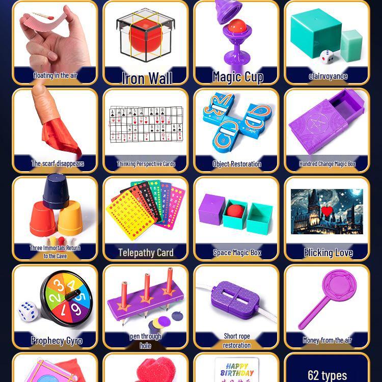 Children's Magic Tricks Gift Box Set for Boys and Girls - 2025 Children's Day