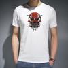 T-Shirt Print Herren Weiß Kleidung Pullover Mode O-Ausschnitt Kurzarm T-Shirt Sommer Lässiges Oberteil Locker Streetwear Tees