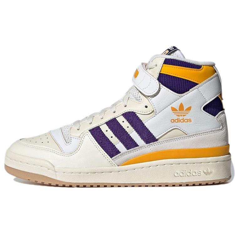 adidas Originals Forum 84 High Shoes Cream White Collegiate Purple Collegiate Gold Men s GX9054 EU 35⅔