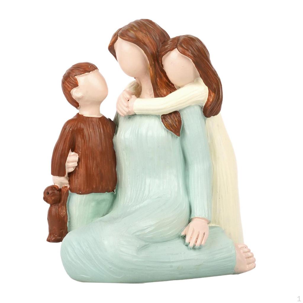 Desktop-Dekoration Familienmitglied Statue Harzfigur für Büro-Auslage