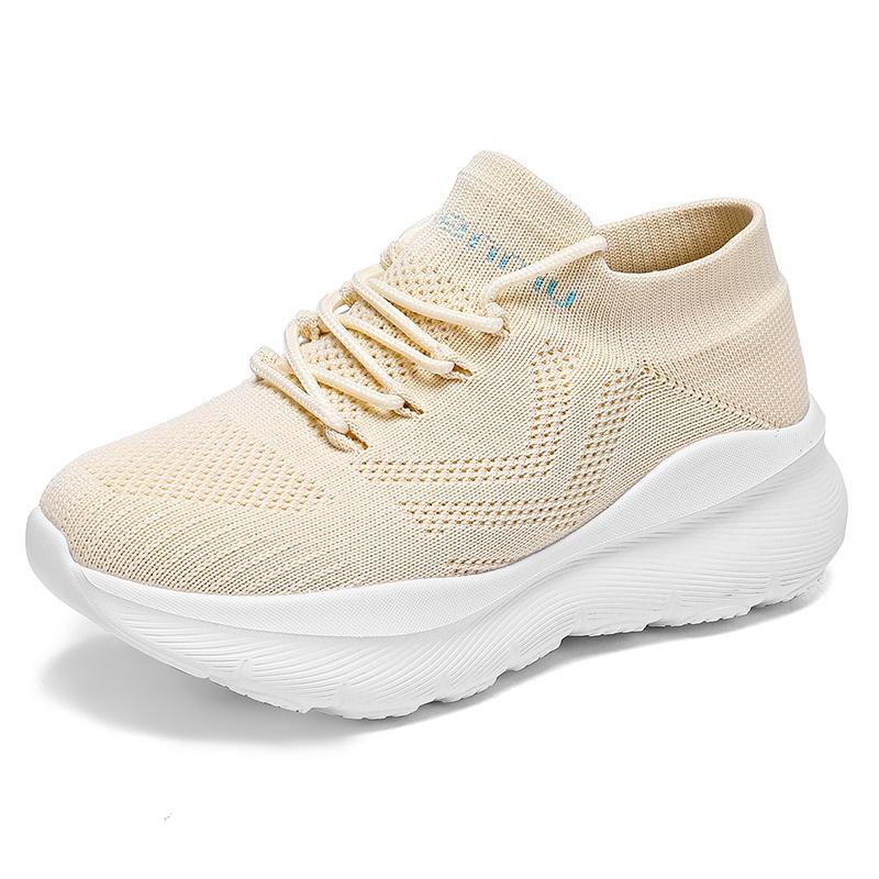 Women Casual Walking Shoes Lightweight Platform Street Commuting Travel Footwear Daily Wear Weekend Trips Comfortable Outdoor 35