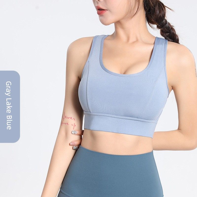 Sports Bra for Women, Shockproof, High-Intensity, Beautiful Back Design, European and American Style Yoga Fitness Pants, Peach Lift High-Waisted Pants