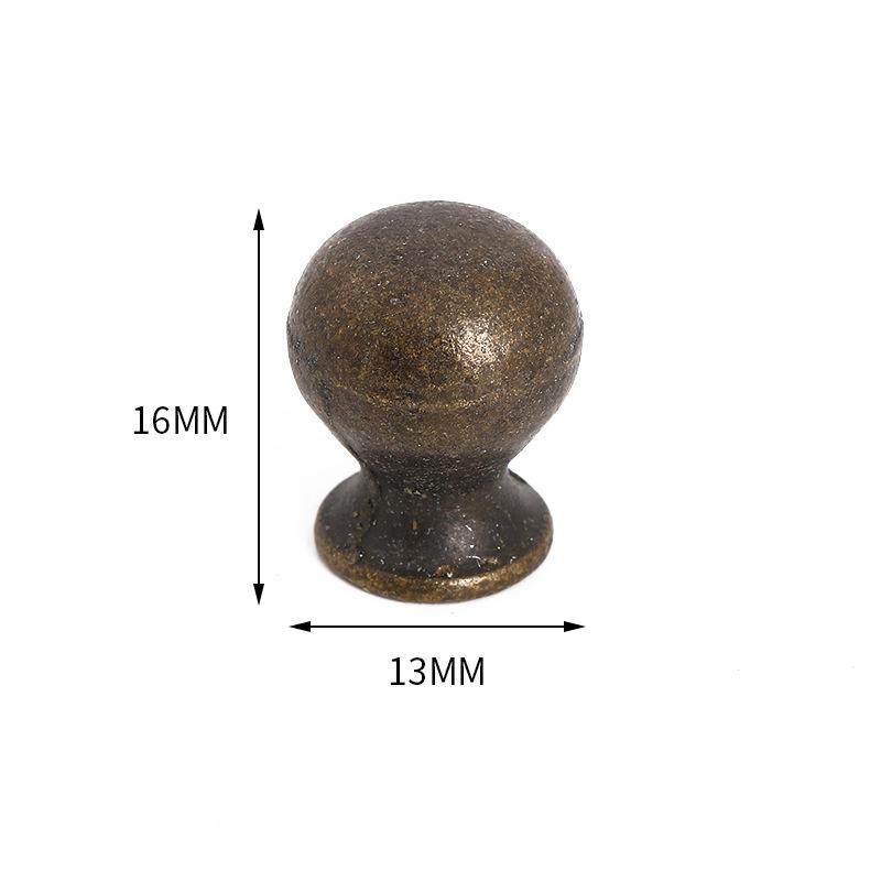 Retro Modern Zinc Alloy Round Pattern Drawer Cabinet Handles