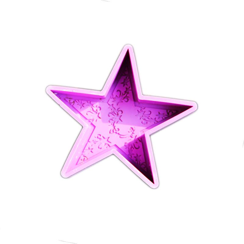 Star Scented Candle Silicone Mold 3D Mandala Crescent Moon Arched Plaster Mould Eid Mubarak Ramadan Decor Making Tools Ornaments