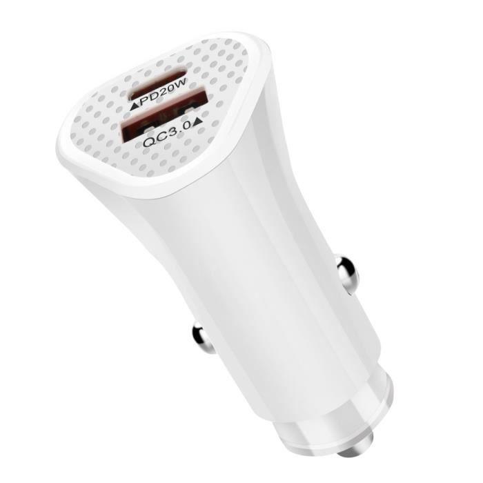Zigarettenanzünder-Ladegerät - Dreamsoul - Sy-313Pd20W - USB + PD 20W - Typ-C - Universell - Weiß