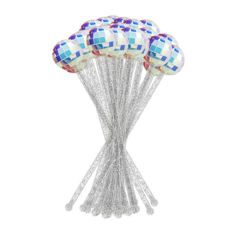 

WTEMPO Вечеринка Летняя Диско-шар Палочки для перемешивания Коктейльные палочки для перемешивания Барные винные принадлежности Декор Принадлежности Палочки для перемешивания сока, молока, чая, кофе sparkling*10pcs разноцветный