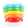 Infant and Toddler Early Childhood Education Puzzle Rainbow Tower Stacking Fun Spinning Stacking Ring Toy Gift