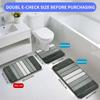 Bath Mat Set 40x60cm and 50x80cm Extra Soft Absorbent Microfiber Non-Slip Washable Rugs for Shower Floor Bathmat Bathroom Decor