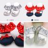 Søte småbarn babysokker Dots Princess Lace bomullssokker