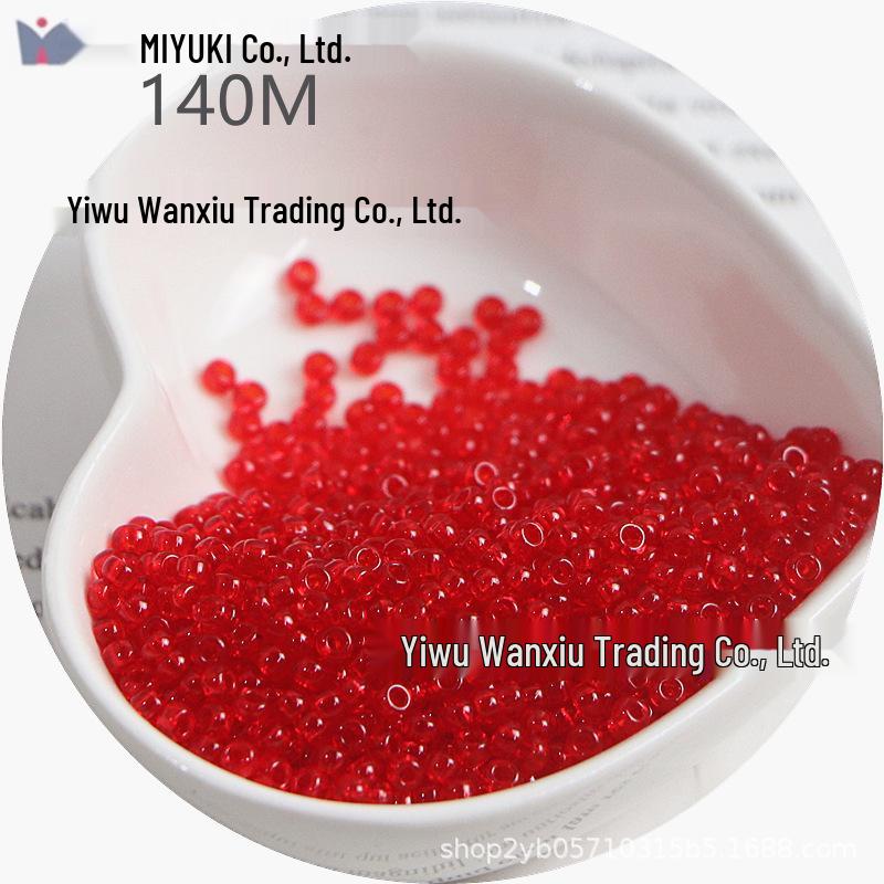MIYUKI 3mm Transparent Glass Seed Beads for DIY Jewelry Making