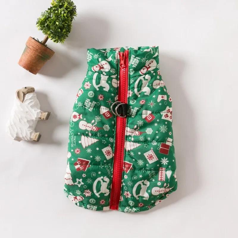 Winter Warm Dog Down Jacket Chrismas Dog Cat Coat Jacket Windproof Pet Clothes for Small Medium Dogs Chihuahua Padded Clothes