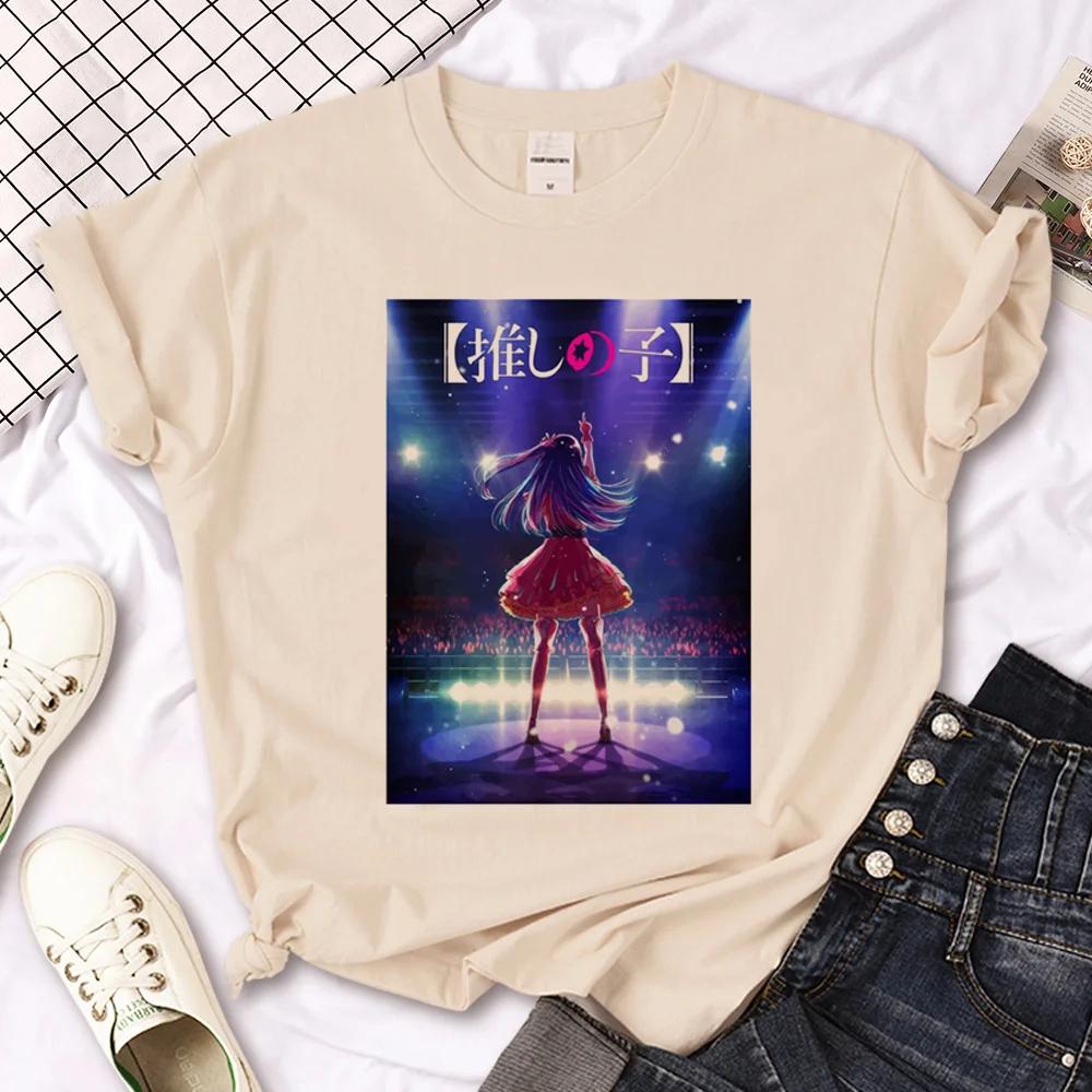 Oshi No Ko T Shirt Women Harajuku Top Girl Y2k Comic Unisexga Clothes Fashionable Summer Short Sleeved Female Top Tees