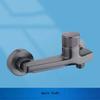 Copper mixed water bathtub faucet, waterfall, small body, wall-mounted installation, hot and cold faucet