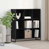 Bookshelf Black Oak Effect 99.5 x 30 x 108.5 cm