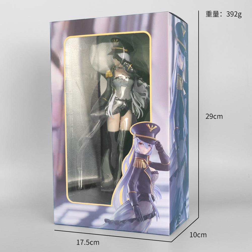 My Dress-Up Darling Marin Kitagawa Cos Shizuku Kuroe Black Military Hat Uniform Anime Figure Statue Collectible Desktop Decor
