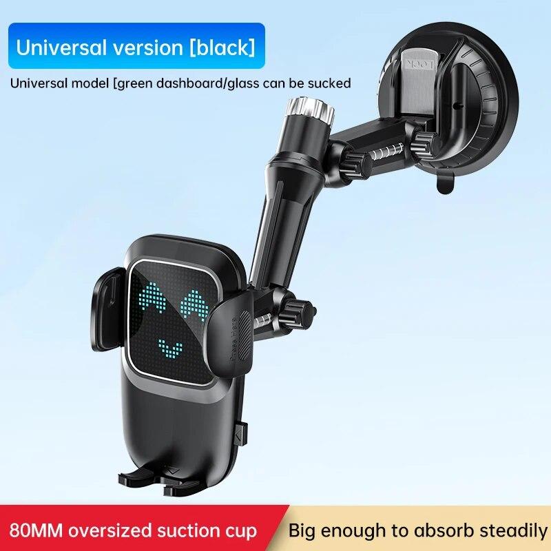 

Suction Cup Phone Holder Windshield/Dashboard/Window, Universal Suction Cup Car Phone Holder Mount with Sticky Gel Pad, Compatib чёрный