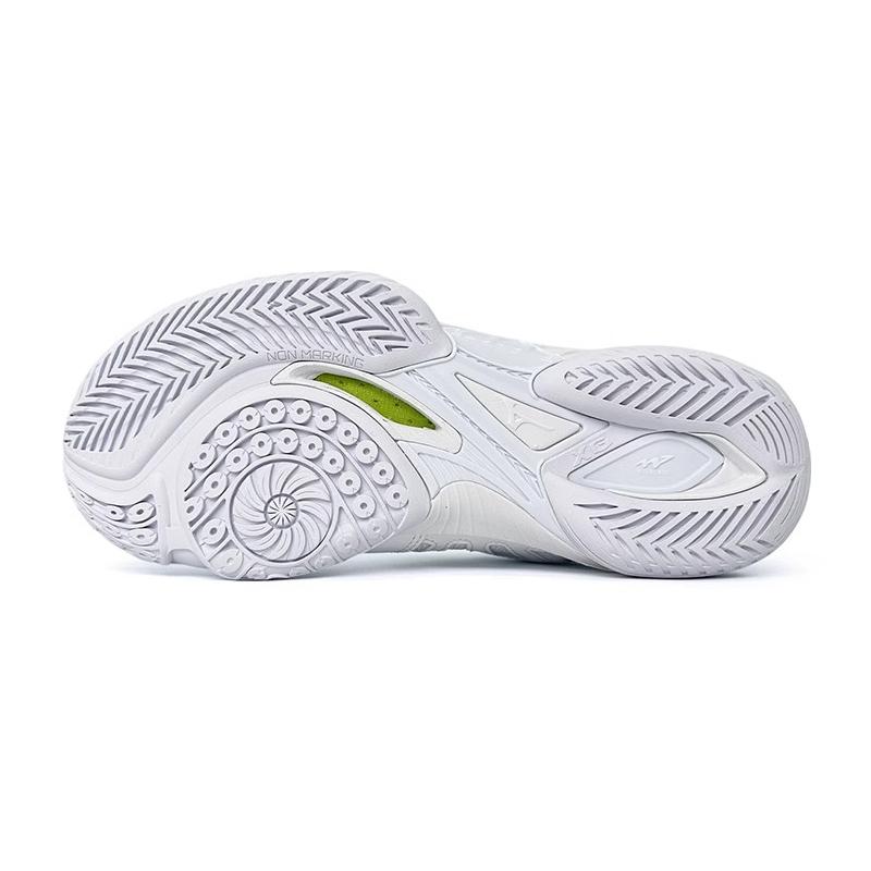 Mizuno Wave Claw 1st Generation Aohara Nozomi Shock Absorption Anti-Slip Durable Low-Top Badminton Shoes Women sneaker White Silver 71GA191603
